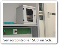 Sensorcontroller SC8 im Schaltschrank, Detail
